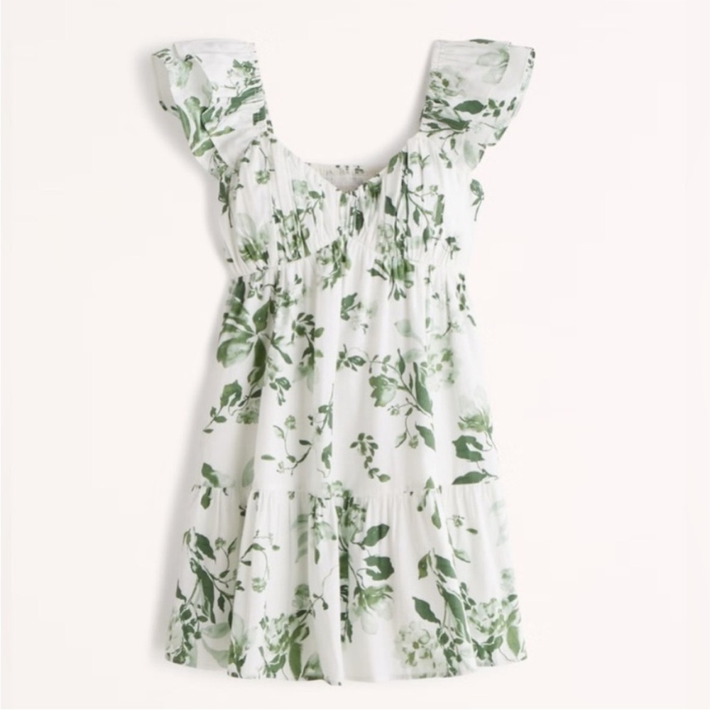 Abercrombie & Fitch Green Floral Dress